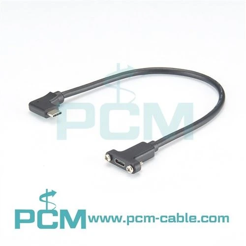 USB C paneļa stiprinājuma pagarinājuma kabelis