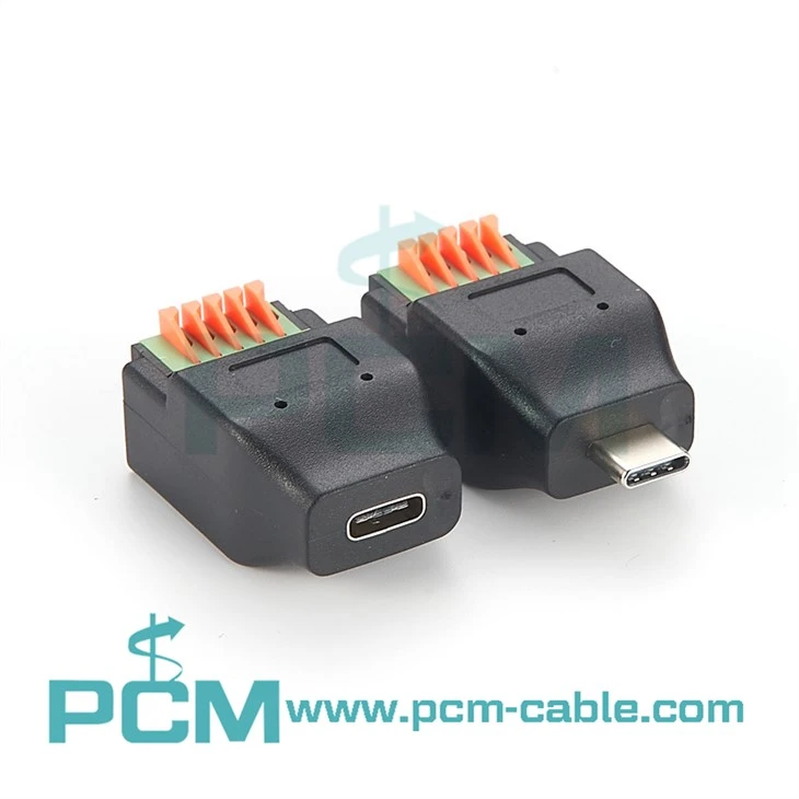 USB C Male to 5 Pin Terminal Block Cable