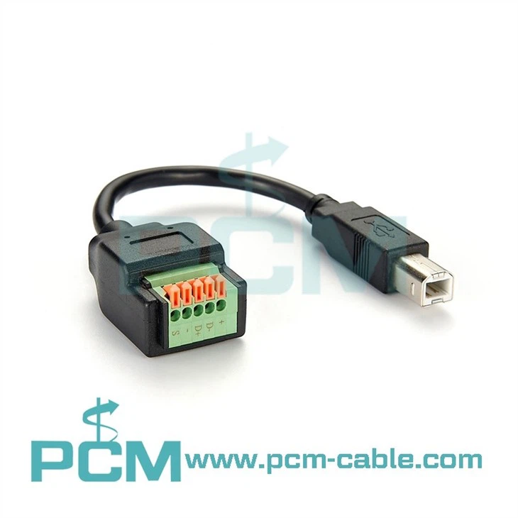 USB 2.0 Type-B printer to screw terminal cable (3)