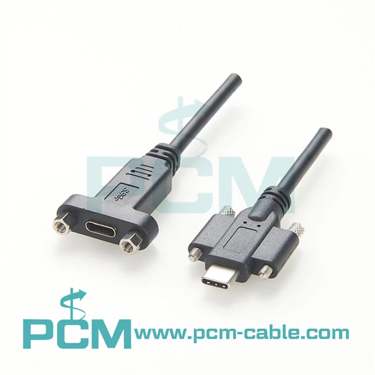Paneļa stiprinājuma USB C pagarinātāja kabelis