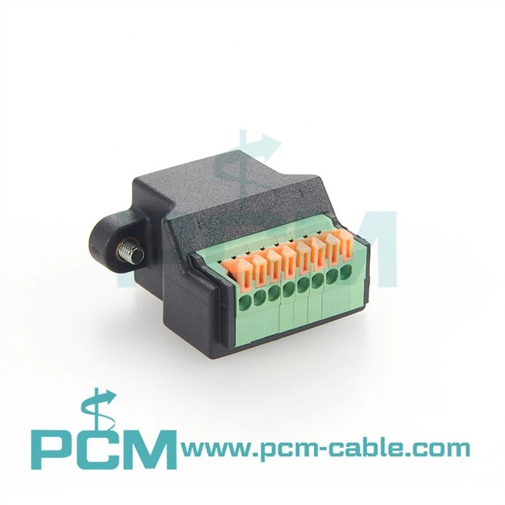 RJ45 Female To Spring Type Terminal Block With Screws