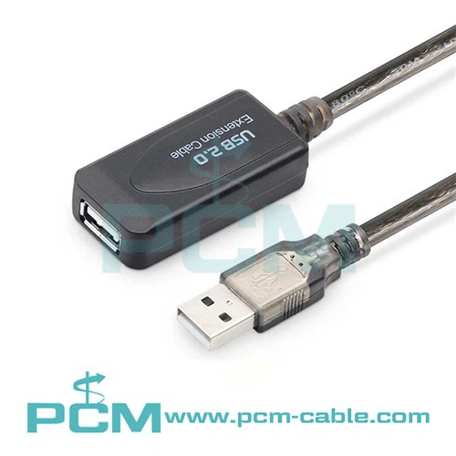 USB 2.{1}} Aktīvais pagarinātāja kabeļa pagarinātājs ar pastiprinātāju