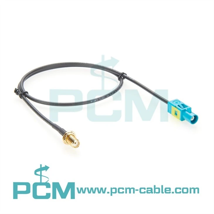 Antenna Adapter Cable Fakra Male to SMA female for GSM GPS DAB