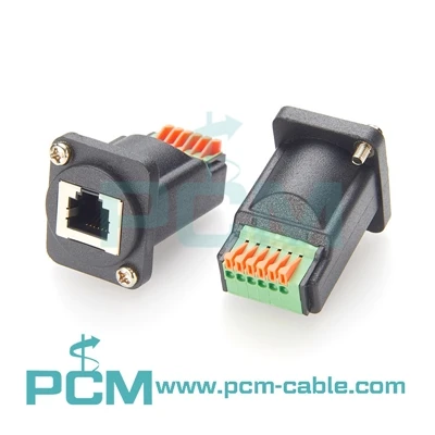 RJ12 6P6C termināļa bloku adapteru pielietojums telekomunikāciju un datu sakaros