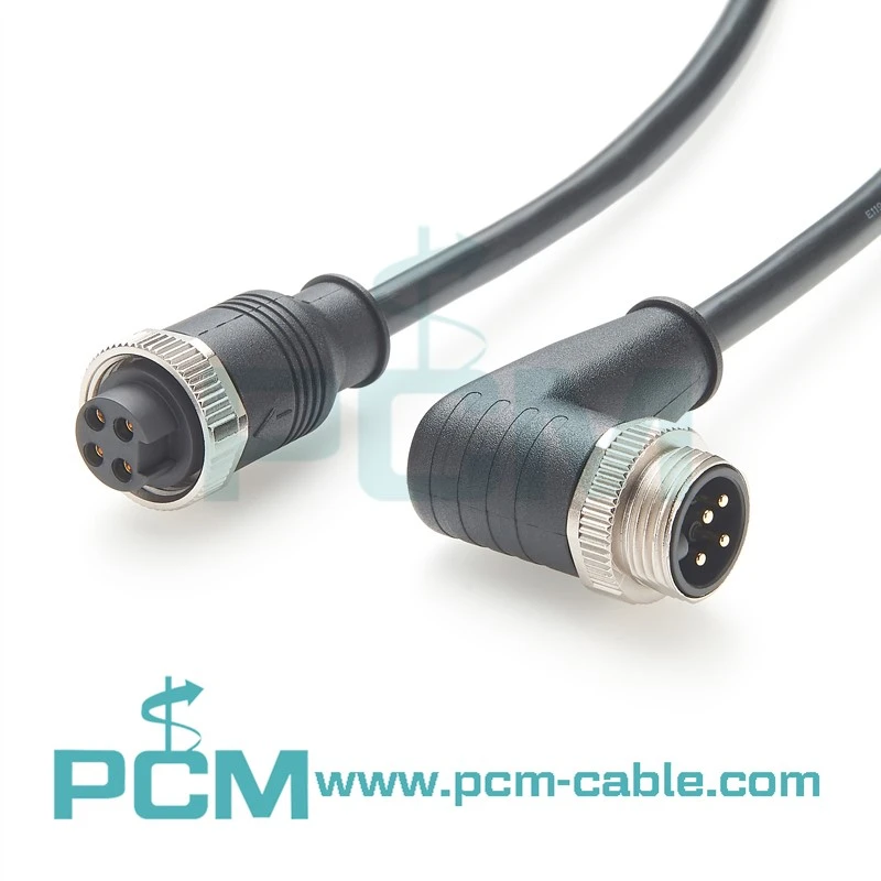 78-16UN 4-Pin Right-Angle Male to Straight Female Cable Assembly 78-16UN 4-Pin Right-Angle Male to Straight Female Cable Assembly