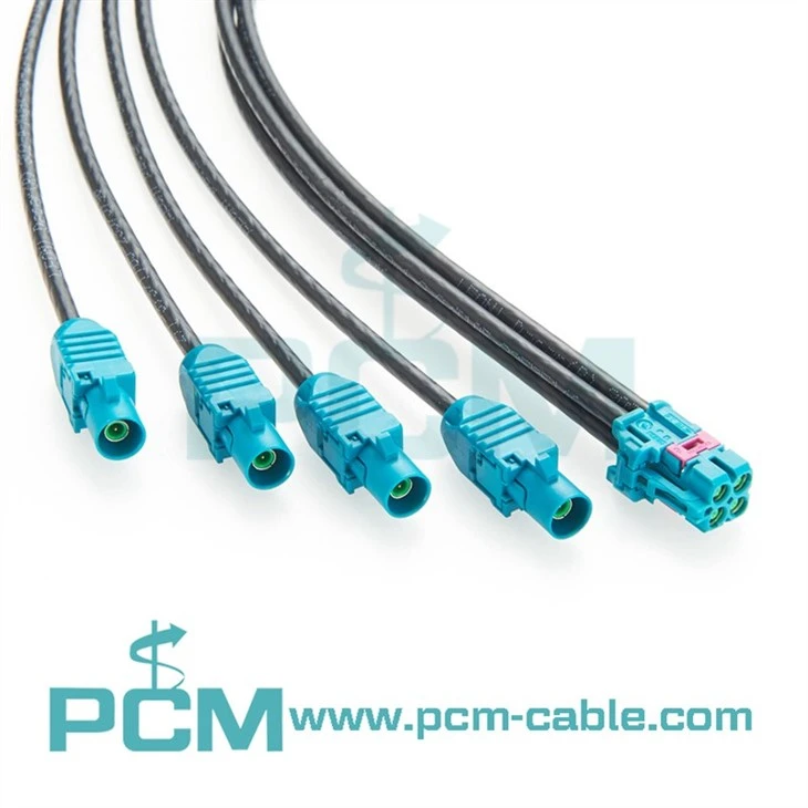 TE MATE-AX 4-in-1 Female to Fakra Male RF Cable High-Frequency 6GHz