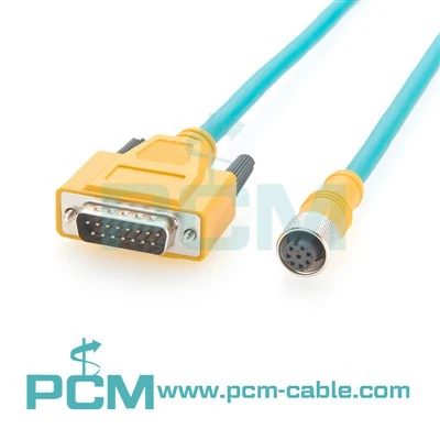 I/O moduļa kabelis M 12 8 piespraude uz DB15