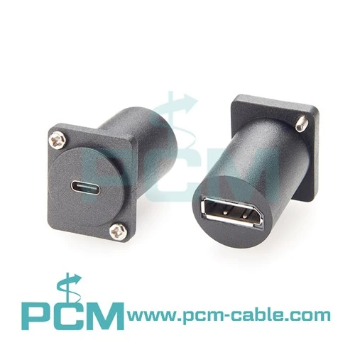 USB C uz displeja porta caurlaides savienotāju