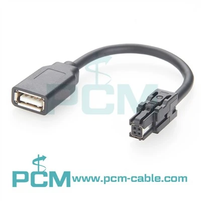 USB ligzda uz HSC automobiļu kabeli